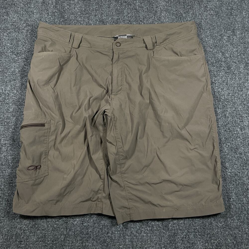 Outdoor Research Equinox Shorts Mens 38 Brown Hiking Travel Lightweight Gorpcore